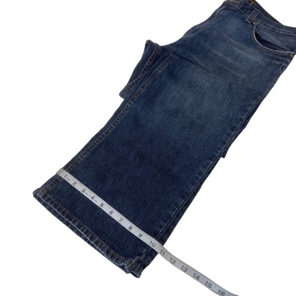 Axist Men's Blue Denim Jeans 36W 34L Straigth Classic Fit - Picture 9 of 12